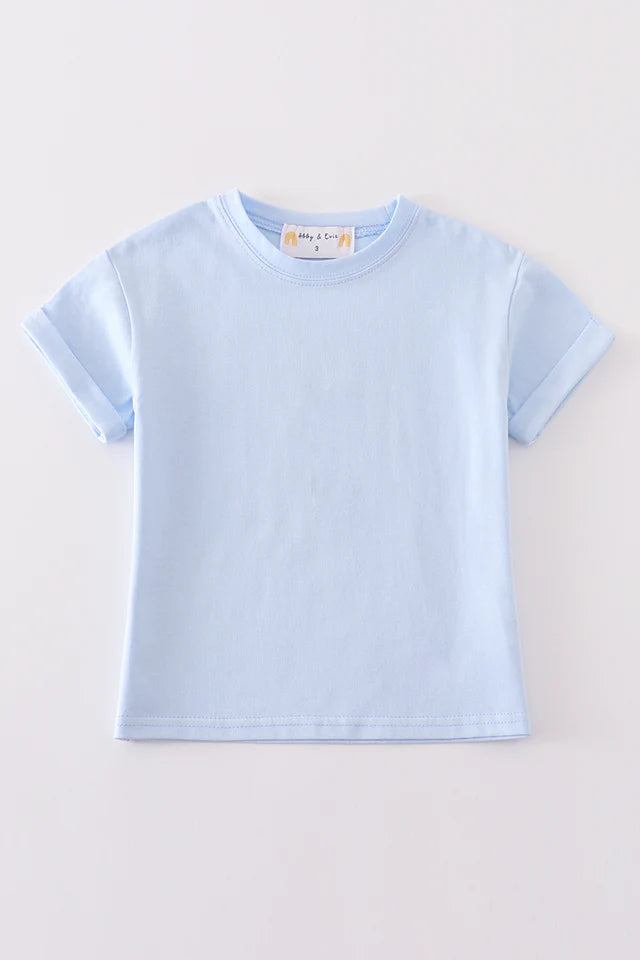 Sky blue basic T-shirt