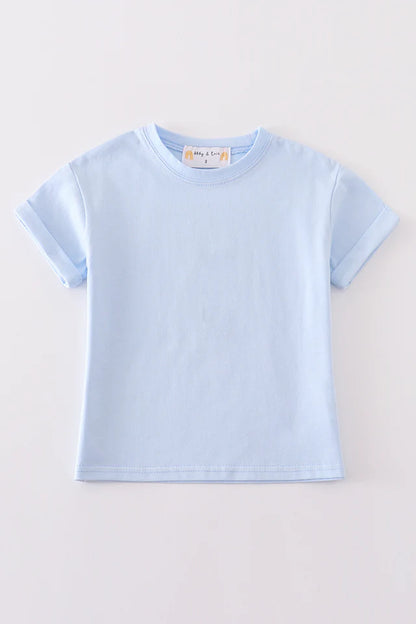 Sky blue basic T-shirt