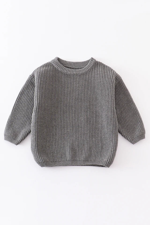 Grey sweater oversize jumper