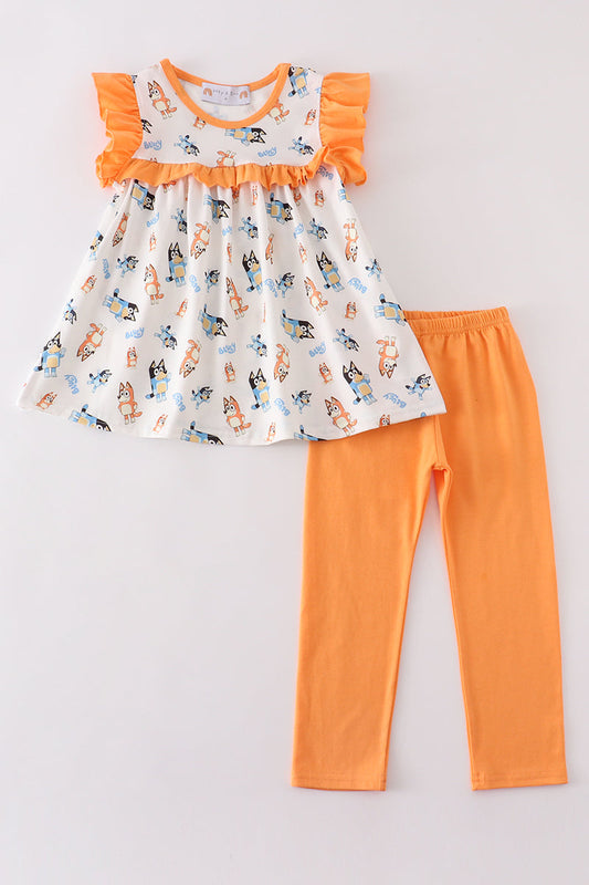 Dog Family Ruffle-2pc Pant