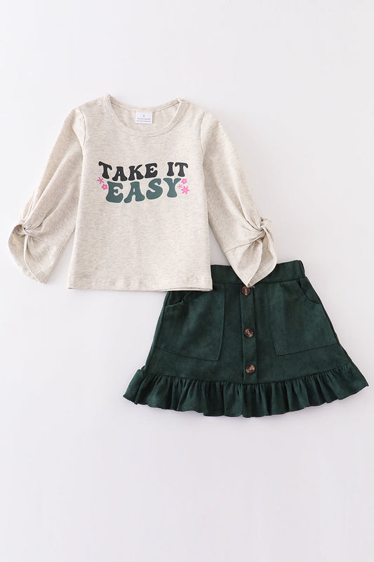 Take It Easy 2PC Skirt