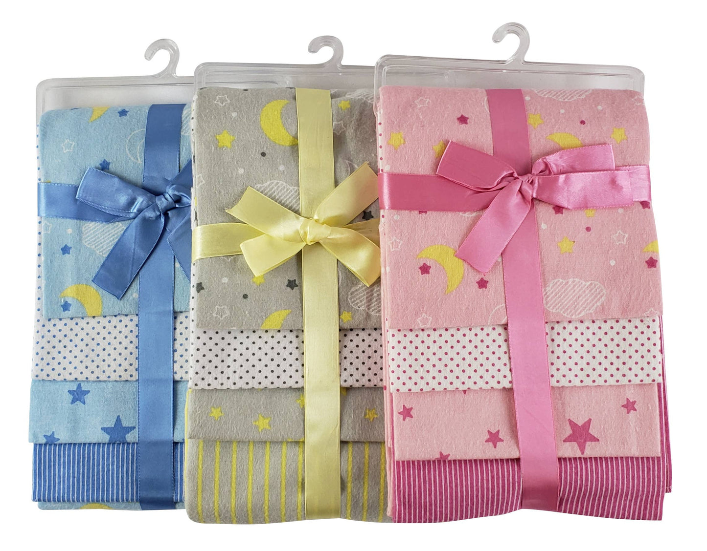 Bambini Four Pack Receiving Blanket