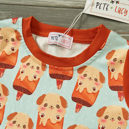 Ice Cream Dog  Romper